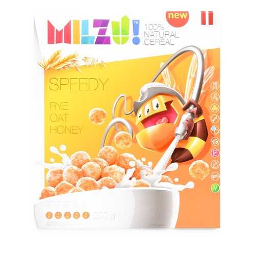Готовый завтрак шарики злаковые с медом MILZU! 200 г, Латвия в ВкусВилл