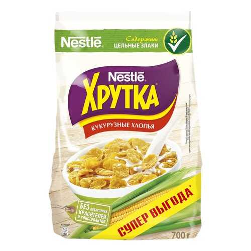 Хлопья Хрутка кукурузные хрустящие, обогащенные кальцием 700 г в ВкусВилл