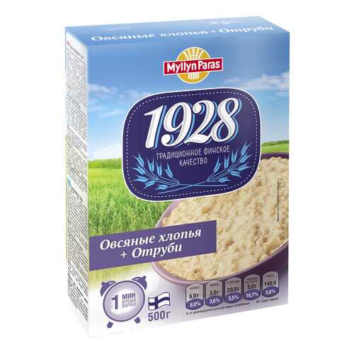 Хлопья Myllyn Paras овсяные с отрубями с 12 мес 500 г в ВкусВилл