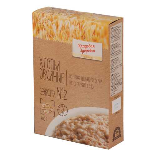 Хлопья овсяные Ricos экстра №2 400 г в ВкусВилл