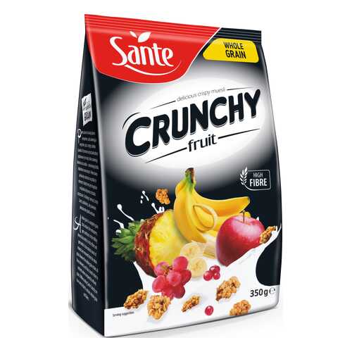 Хлопья Sante Crunchy Овсяные с фруктами 350г в ВкусВилл