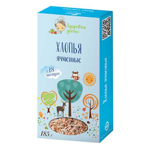 Хлопья ячменные Здоровые детки 185 г в ВкусВилл