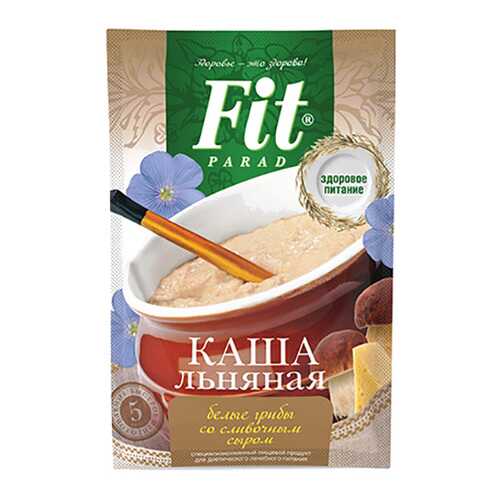 Каша льняная Fit Parad белые грибы со сливочным сыром в ВкусВилл