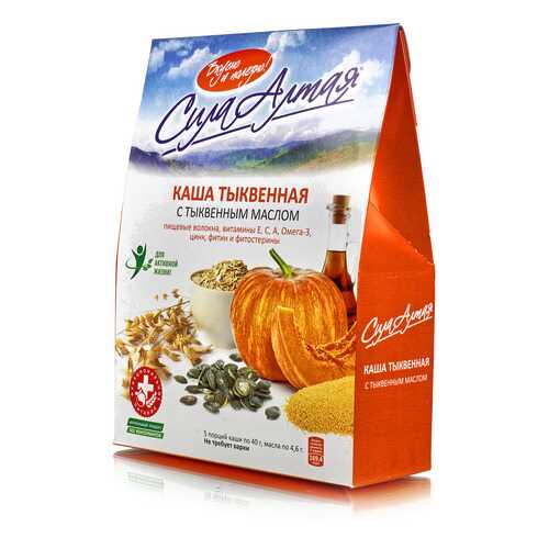 Каша Специалист тыквенная с тыквенным маслом 200 г в ВкусВилл