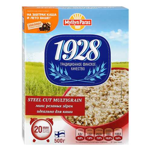 Микс резаных зерен Myllyn Paras 1928 Steel Cut Multigrain 500 г в ВкусВилл