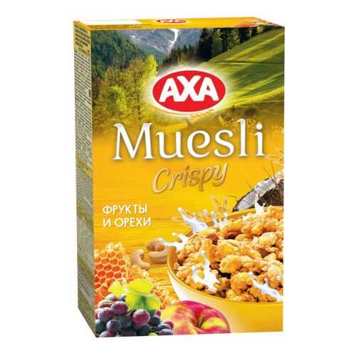 Мюсли сrispy AXA фрукты и орехи 250 г в ВкусВилл