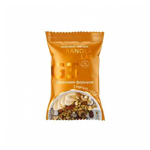 Завтрак готовый гранола Ореховая формула Granola.Lab 60 г в ВкусВилл