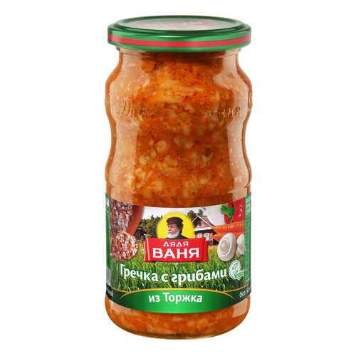 Гречка Дядя Ваня с грибами из Торжка консервированная 460 г в ВкусВилл