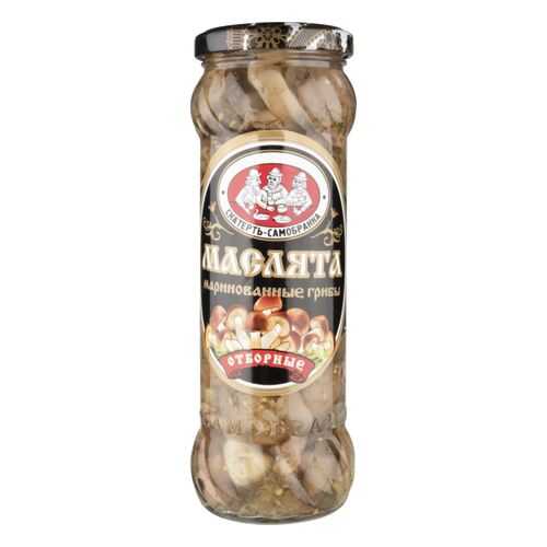 Грибы маринованные Скатерть-Самобранка маслята отборные 370 мл в ВкусВилл