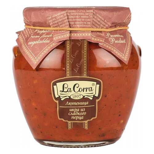Икра лютеница La Corra из сладкого перца 550 г в ВкусВилл