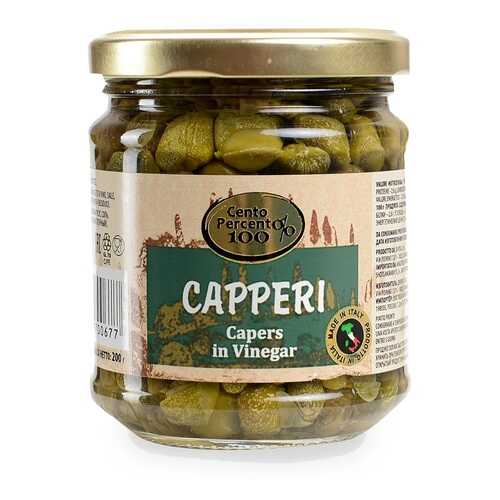 Каперсы Cento Percento 200 г стекло Италия в ВкусВилл