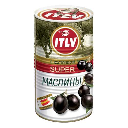 Маслины ITLV super с косточкой 350 г в ВкусВилл