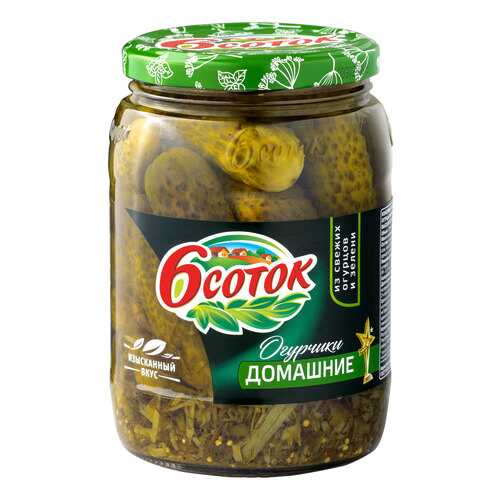 Огурчики домашние 6 соток 720 мл в ВкусВилл
