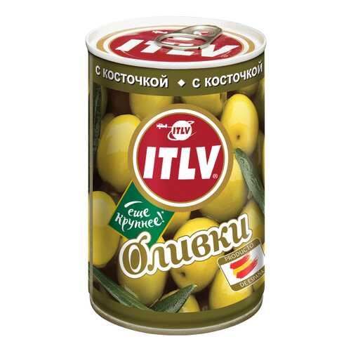 Оливки ITLV с косточкой 300 г в ВкусВилл