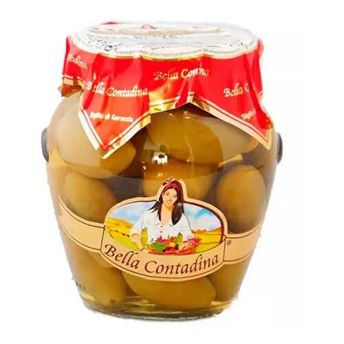 Оливки натуральные c косточкой 120/140, Bella Contadina, 580 мл в ВкусВилл