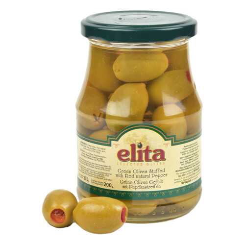 Оливки с Перцем ELITA 360 гр. (Греция) в ВкусВилл