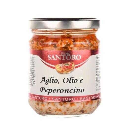 Соус итальянский Santoro из измельченного чеснока 180 г в ВкусВилл