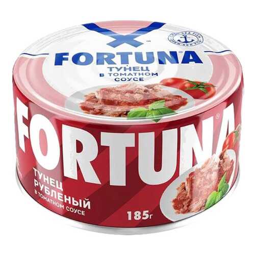 Тунец Fortuna рубленый в томатном соусе 185 г в ВкусВилл