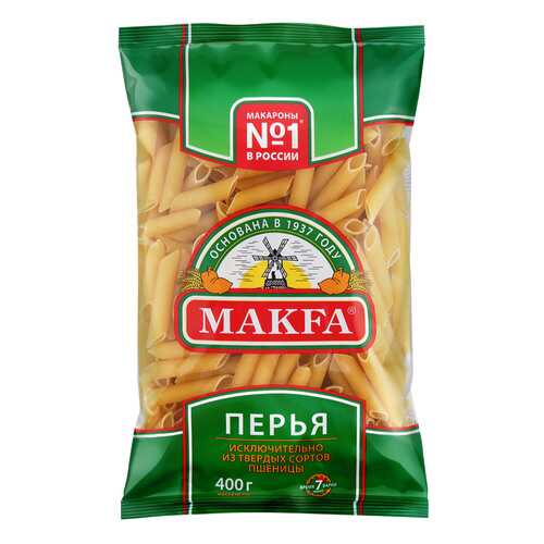 Макаронные изделия Makfa перья 400 г в ВкусВилл