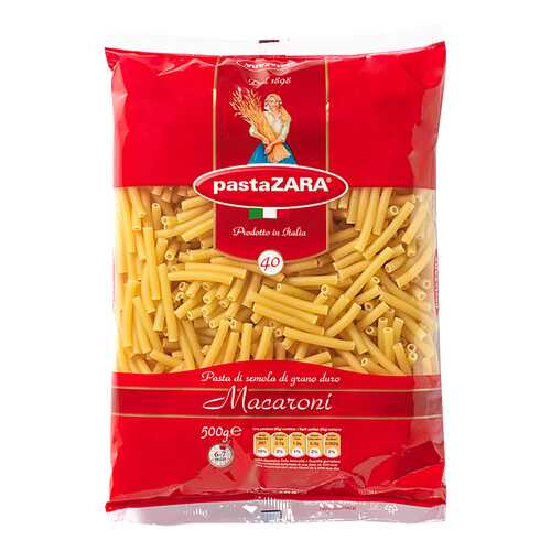 Макароны Pasta Zara трубочки 500 г в ВкусВилл