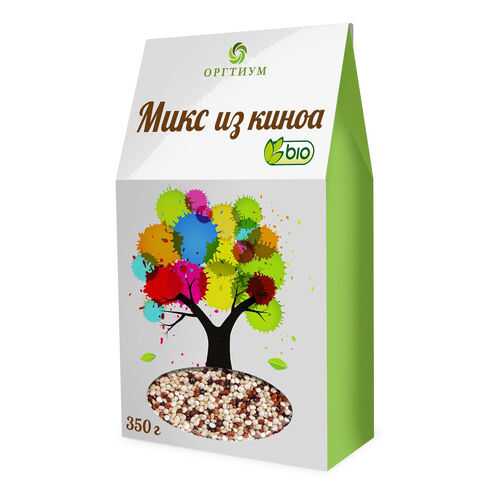 Микс из киноа Оргитум красное-белое-черное био 350 г в ВкусВилл