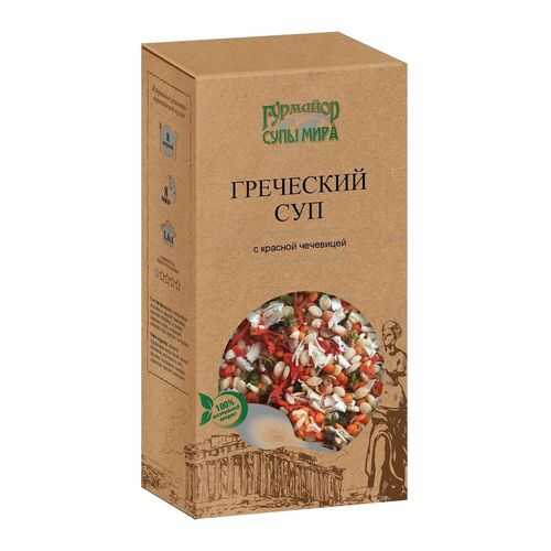 Супы мира Гурмайор греческий суп с красной чечевицей 210 г в ВкусВилл