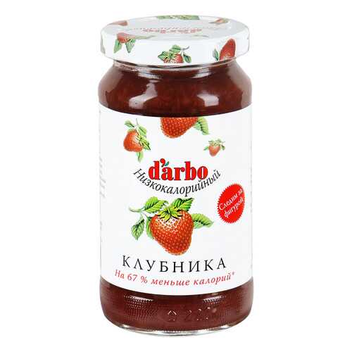 Конфитюр D'arbo клубника низкокалорийный 220 г в ВкусВилл