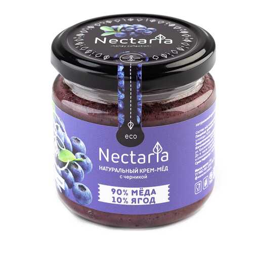 Крем-мёд с черникой Nectaria 230 г в ВкусВилл