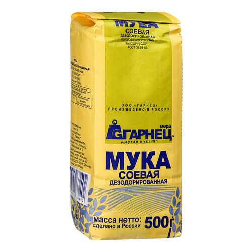 Мука Гарнец соевая дезодорированная 500 г в ВкусВилл