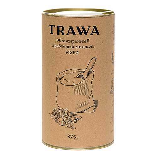 Мука из обезжиренного миндаля Trawa 375 г в ВкусВилл