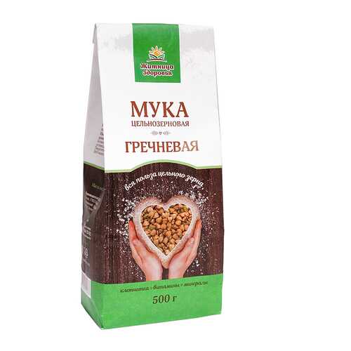 Мука из зеленой гречихи цельнозерновая Житница здоровья 0.5 кг в ВкусВилл
