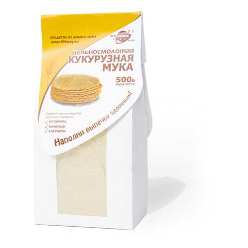 Мука кукурузная Образ жизни цельносмолотая 500 г в ВкусВилл