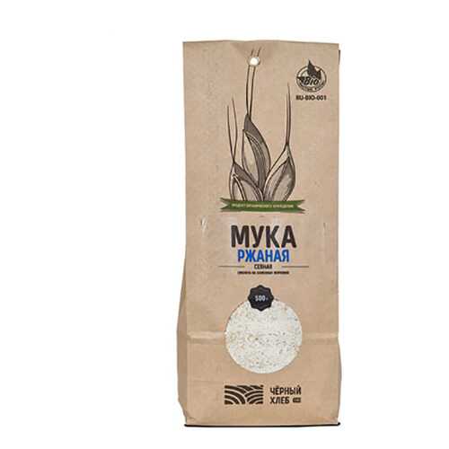 Мука ржаная сеяная Черный хлеб био в ВкусВилл