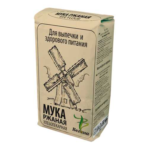 Мука Ржаная Вегана 400 г в ВкусВилл