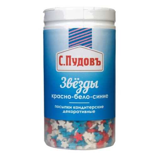 Посыпка звезды красно-бело-синие С.Пудовъ 45 г в ВкусВилл