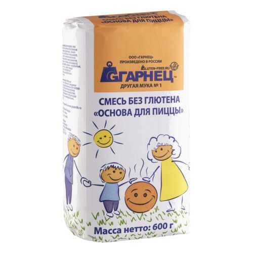 Смесь без глютена Гарнец основа для пиццы 600 г в ВкусВилл
