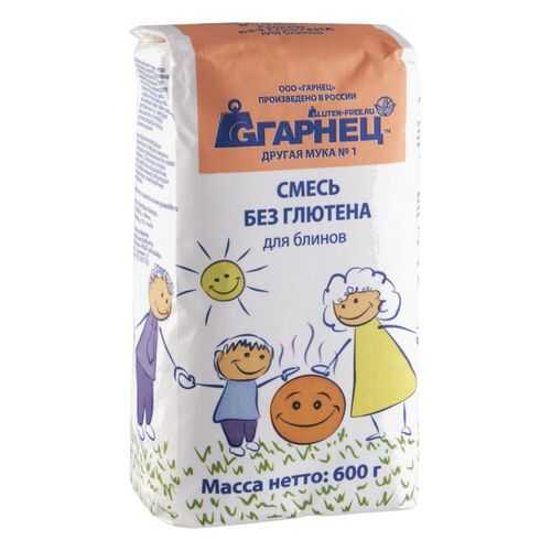 Смесь для блинов Гарнец без глютена 600 г в ВкусВилл