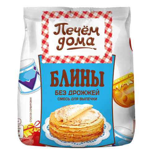 Смесь для выпечки Печем дома блины без дрожжей 300 г в ВкусВилл