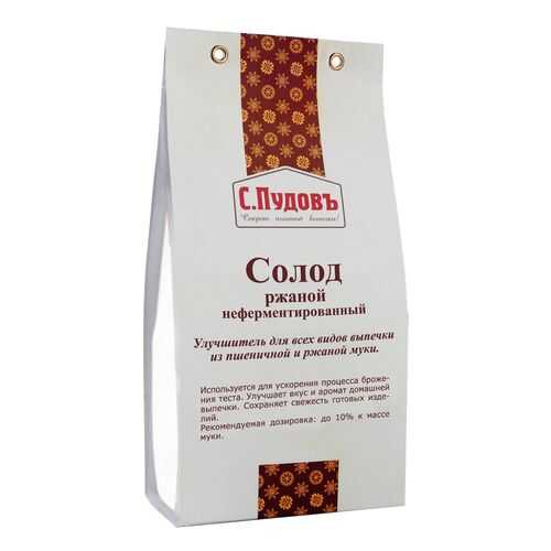 Солод ржаной белый неферментированный С.Пудовъ 200 г в ВкусВилл