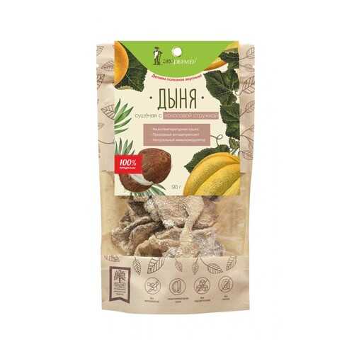 Дыня Экофермер сушеная с кокосовой стружкой 100 г в ВкусВилл