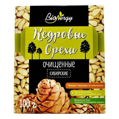 Кедровые орехи ядра BioNergy 100 г в ВкусВилл