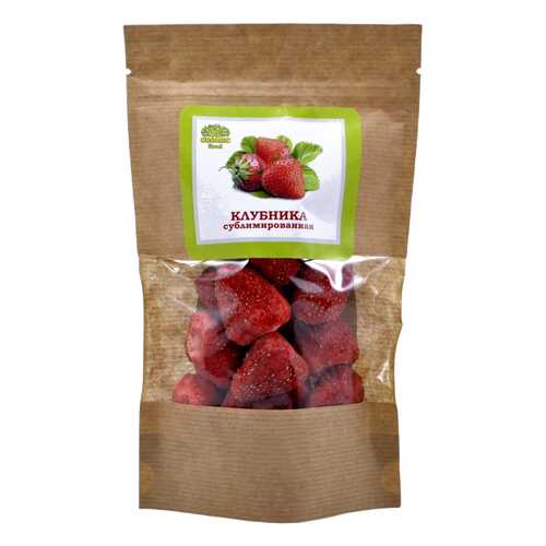Клубника Organic Food сублимированная 20 г в ВкусВилл