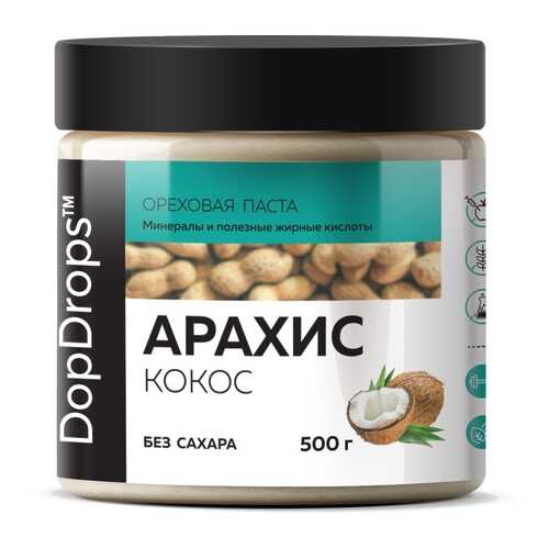 Арахисовая паста DopDrops с кокосом 500г в ВкусВилл