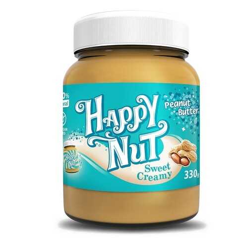Арахисовая паста Happy Nut Sweet Creamy сладкая в ВкусВилл