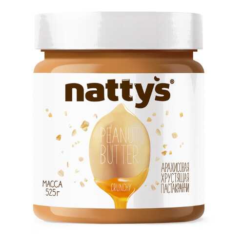 Арахисовая паста Nattys Crunchy с кусочками арахиса 525 г в ВкусВилл