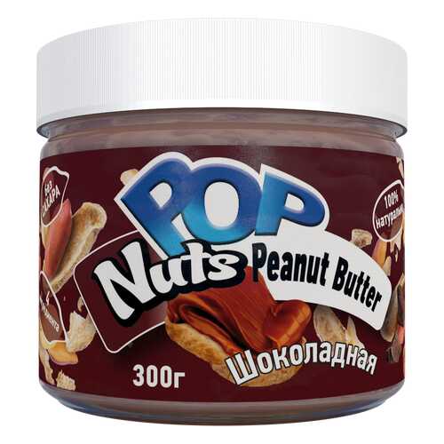 Арахисовая паста POP Nuts Peanut Butter Шоколадная, 300 г в ВкусВилл