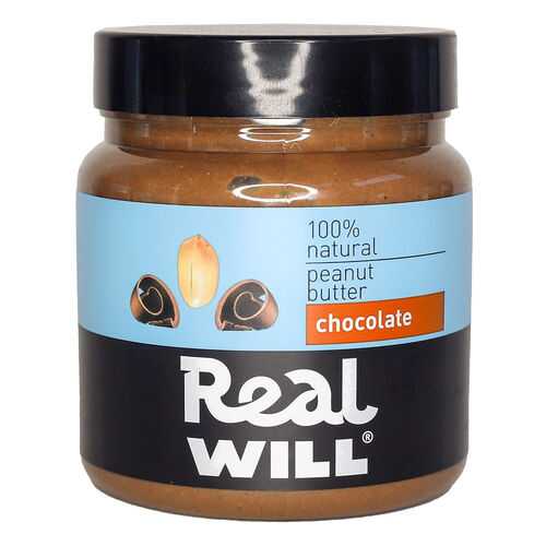 Паста арахисовая Real Will с шоколадом 500 г в ВкусВилл