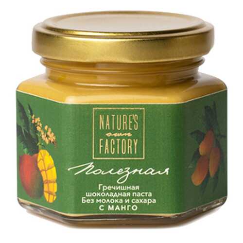 Паста гречишная шоколадная с манго Nature's own Factory 120 г в ВкусВилл