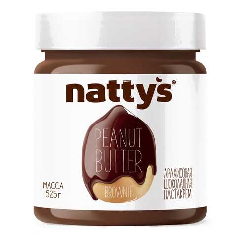 Паста Nattys Brownie арахисовая шоколадная 525 г в ВкусВилл