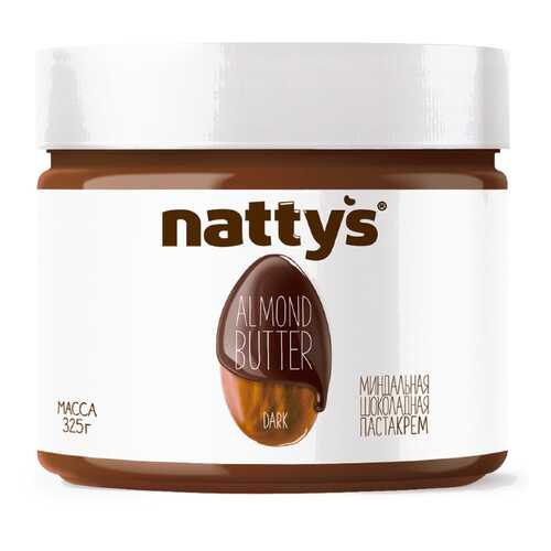 Паста Nattys Dark миндальная с какао и мёдом 325 г в ВкусВилл